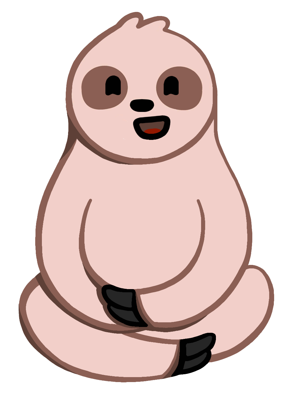 Illustration of a sloth asking if we're studying together for the next test