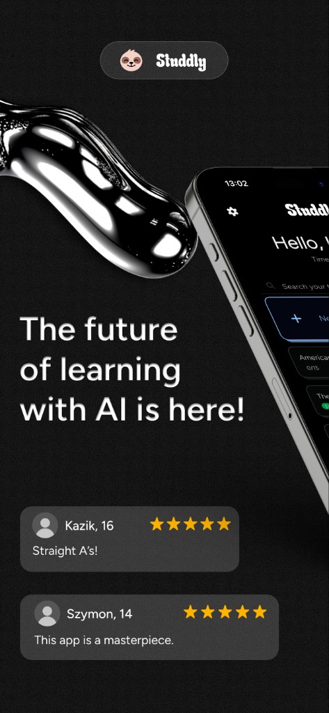 Studdly marketing art about AI-assisted studying